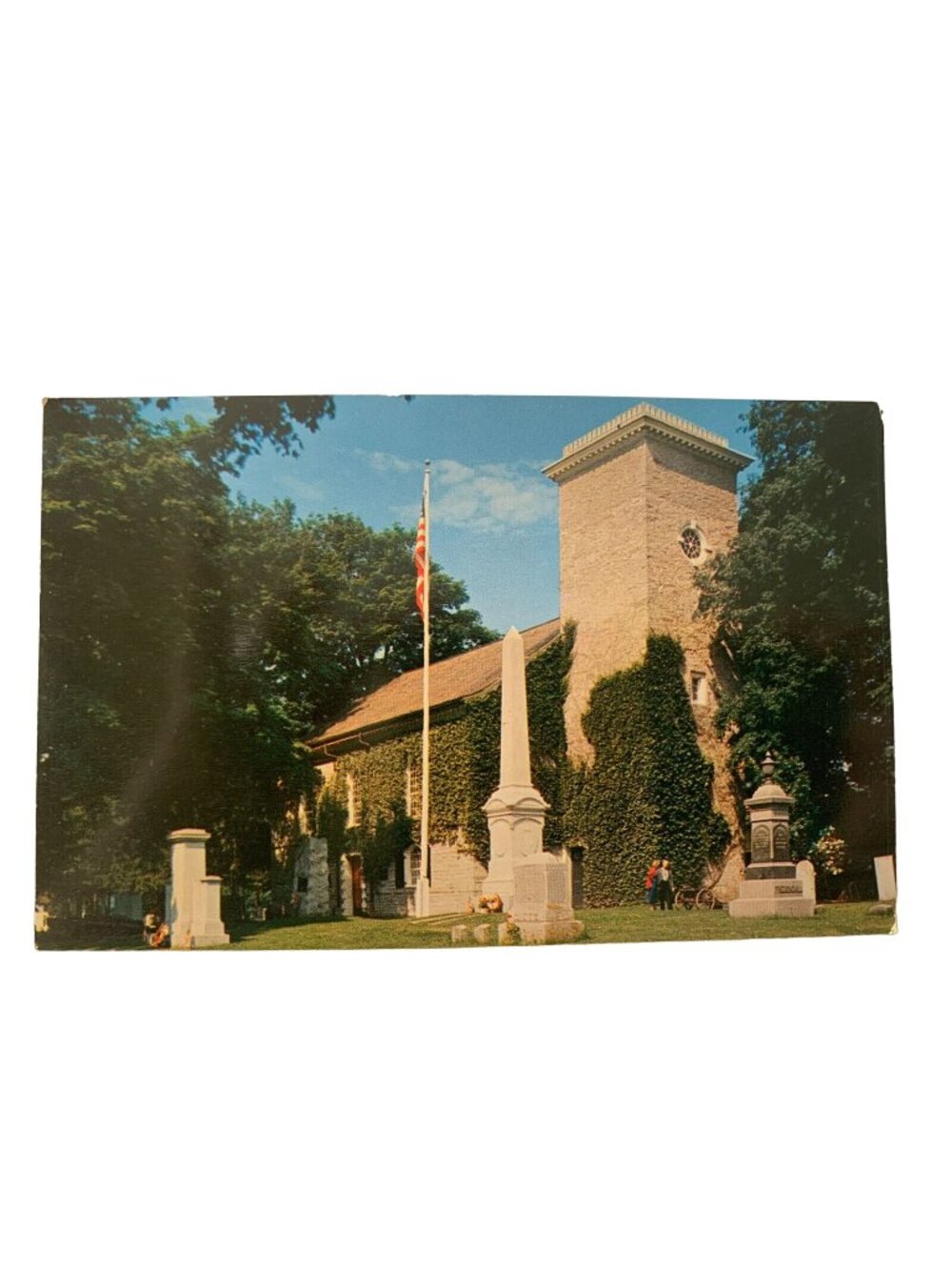 Vintage Schoharie NY Old Stone Fort Ektachrome Bob Wyer Postcard